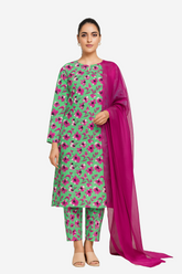 Lawn Print 3 PC